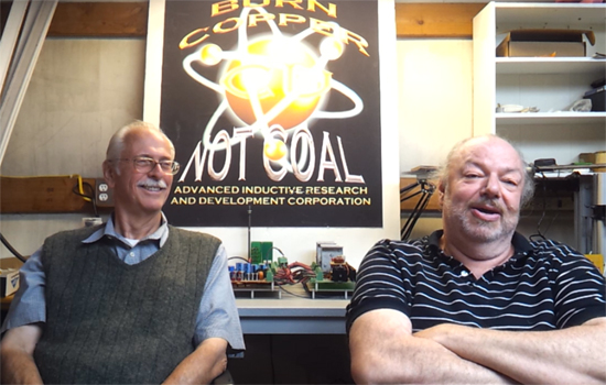 Jim Murray and Paul Babcock with the S.E.R.P.S. hardware