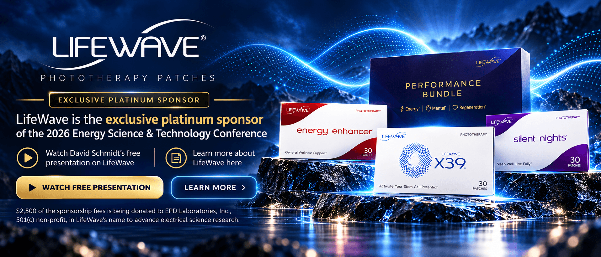 LifeWave — Exclusive Platinum Sponsor of the 2026 Energy Science & Technology Conference