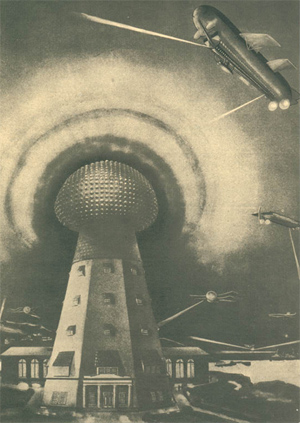 Tesla&rsquo;s Ideal Flying Machine powered by a Wardenclyffe type magnifying transmitter