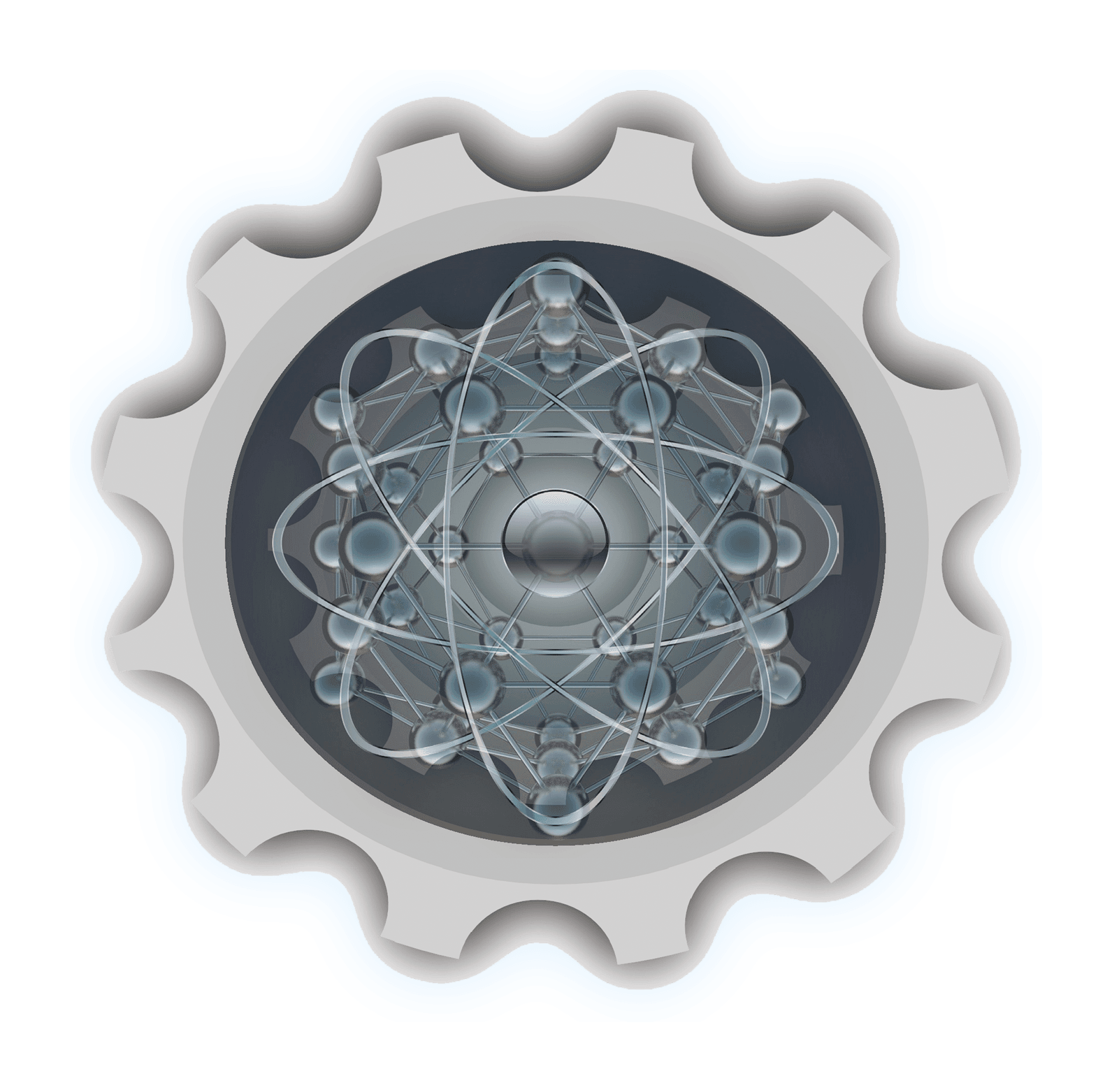ESTC gear and atom logo