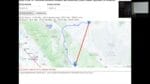 Distance calculation from Tonopah, Nevada to Keeler, California: 114.98 miles straight line