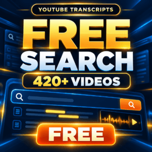 YouTube Transcripts Archive Search — Free
